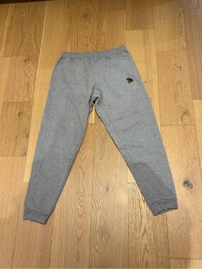 OVO Grey Men's Sweatpants with Small Logo